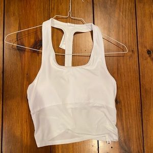 White Fabletics Athletic Tank Top